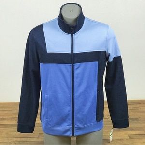Cool NWT Alfani Blue Men’s Track Jacket Sz L Nice!